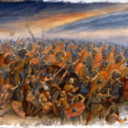 Third battle of Tapas or Tapae year 101. Auxiliary cohorts attacking Dacians